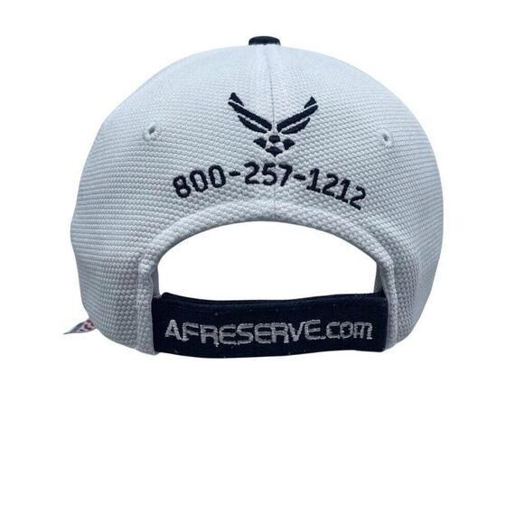 Air Force Reserve  Unisex Baseball Cap Blue White  Hook Loop 6 Panel OS Reserve - Picture 3 of 9
